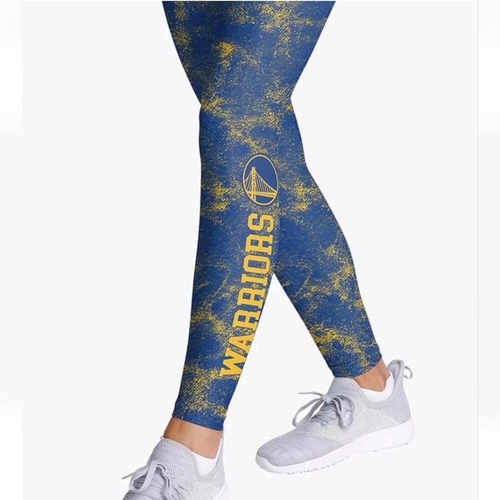 Warriors Blue and Yellow Leggings